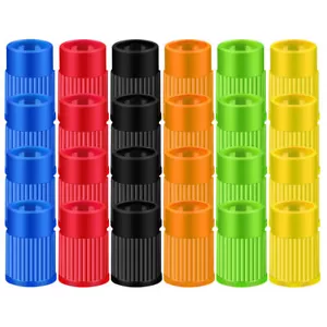 4x Car Plastic Tire Valve Air Dust Cover Wheel Stem Caps Auto Truck Accessories - Picture 1 of 27