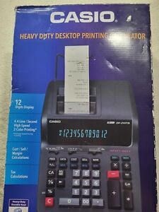 NEW Casio DR-210TM Heavy Duty Calculator 12 Digit Display Full Decimal System 