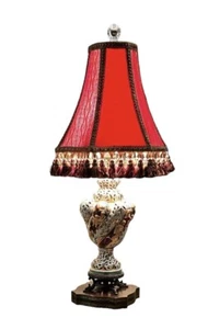 1950's Capodimonte, Reticulated, Porcelain Table Lamp: Made In Italy, Beautiful - Picture 1 of 11