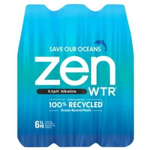 ZenWTR Alkaline Water 1 L 6 Bottles - Picture 1 of 4