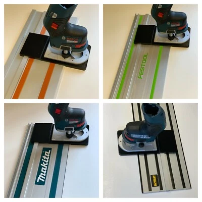 Bosch GKF 12 V-8 Router adaptor FESTOOL EVOLUTION MAKITA DEWALT guide rail track - Image 1 of 4