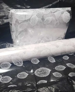 Cinta de rizado GRATUITA envolvente de celofán hojas blancas de 1 metro - Imagen 1 de 7