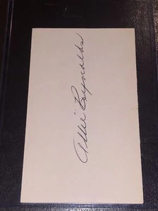 Allie Reynolds Index Card Auto Autograph Beautiful Signature - Picture 1 of 3