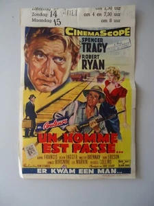 FILM NOIR/BAD DAY AT BLACK ROCK/rare style/ 9M25/belgian poster - Picture 1 of 1
