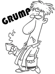 GRUMP MAN DECALS FOR CARS - Picture 1 of 1