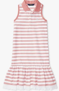 Vestido polo Ralph Lauren a rayas sin mangas para niña - Imagen 1 de 2