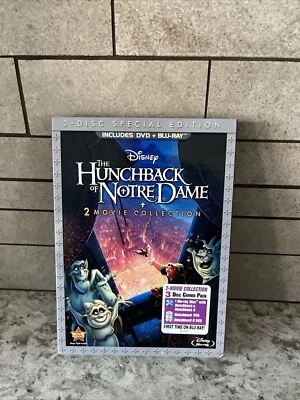 The Hunchback of Notre Dame and II (Blu-Ray DVD 2 Movie Collection) - NEW Sealed - Image 1 of 4
