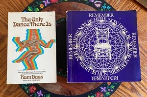 Ram Dass Lot - BE HERE NOW vintage 2nd print THE ONLY DANCE THERE IS paperback - Picture 1 of 15