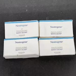 4 NEUTROGENA French Milled BATH 1.25 oz Soap Boxed Fresh Travel Size - Picture 1 of 3