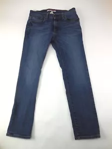 Pantalones de mezclilla azul pierna recta Tommy Hilfiger 30L 30W STY 7885128 etiqueta de cuero - Imagen 1 de 11