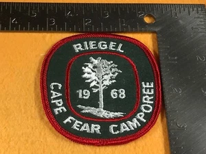 F2-59 BOY SCOUTS OF AMERICA PATCH - RIEGEL 1968 CAPE FEAR CAMPOREE - Bild 1 von 2