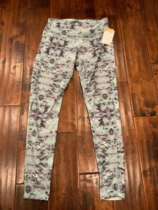 Athleta Light Blue, Gray, White, Geometric Leggings With Pocket, Size S - Picture 1 of 6