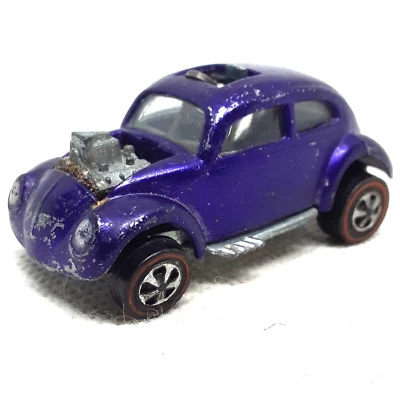 Hot Wheels Redline Custom Volkswagen 1967 Purple Gray Interior Made In USA - Image 1 of 4