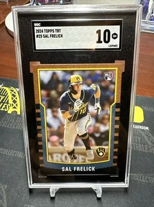2024 Topps Throwback Thursday Sal Frelick Rookie RC #25 Bowman Football SGC 10 - Picture 1 of 2