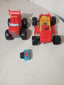 Blaze And The Monster Machines Transforming Remote Control Car RC Car Lot of 2 - Picture 1 of 9