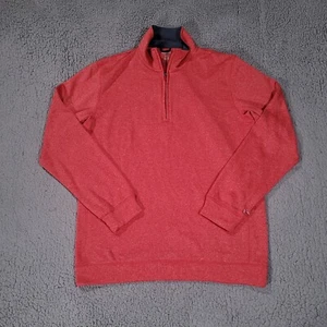 Reebok Sweatshirt Mens Large Athletic Running 1/4 Zip Stretch Pullover - Picture 1 of 10