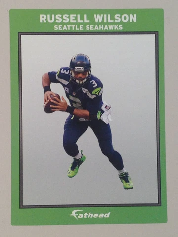 Russell Wilson FATHEAD Small Ad Panel Poster 6" x 4" NFL Wall Graphics SEAHAWKS Cover