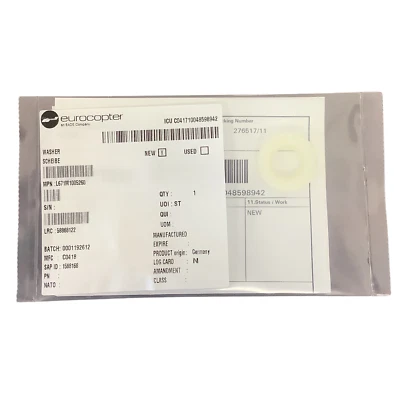 Lavadora x2 L671M1005260 para fuselaje OEM American Eurocopter Airbus helicóptero Foto 1 de 2