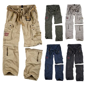 Pantalones y pantalones cortos SURPLUS Raw Vintage Royal OUTBACK Cargo con cremallera en uno - Imagen 1 de 12