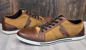 Kenneth Cole New York Down N Round Dress Casual Sneaker Rust Brown Size 10 M - Picture 1 of 14