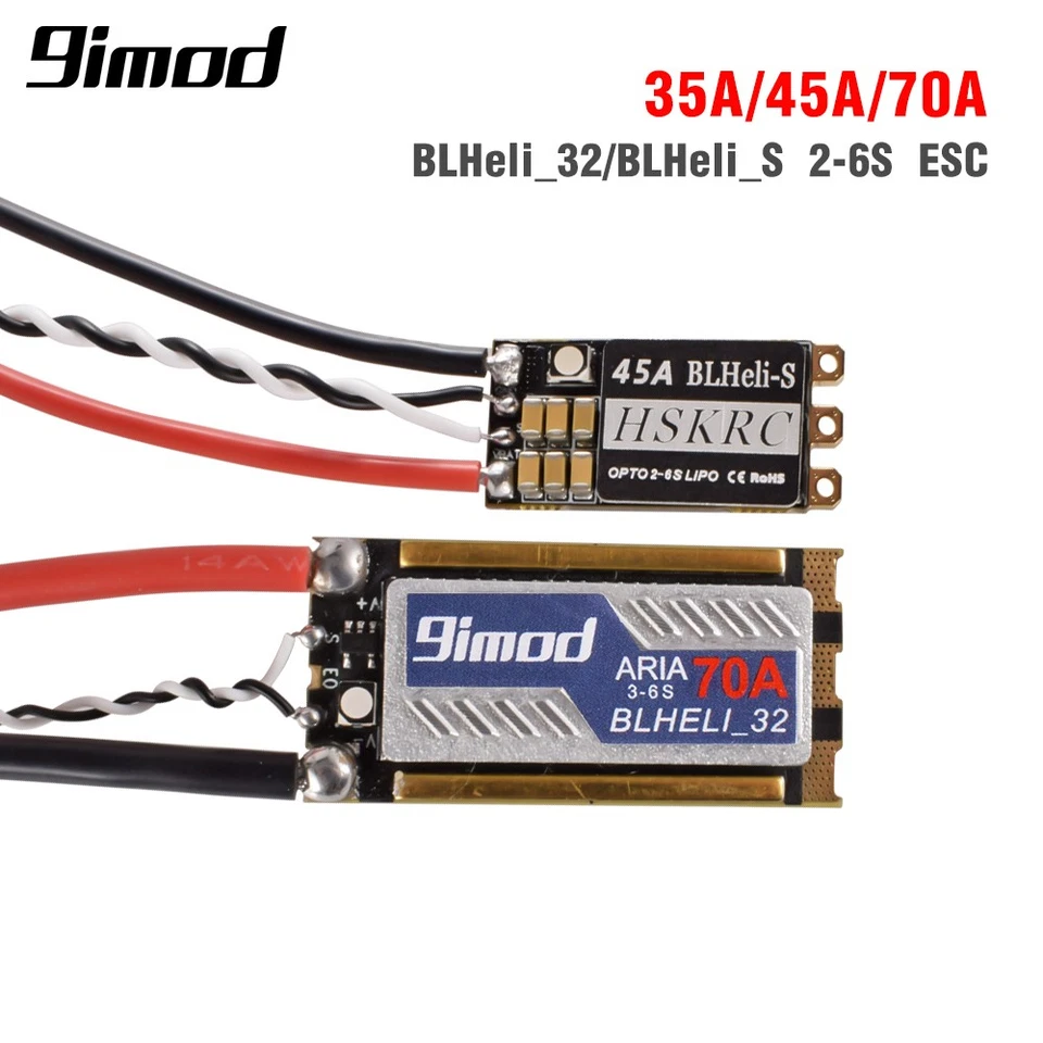 9imod 35A/45A/70A Brushless ESC 2-6S Lipo für RC FPV Racing Drohne Quadcopter - Bild 1 von 4