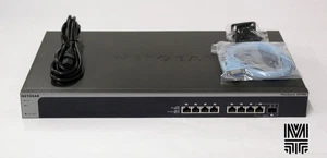 NETGEAR XS708E 8-Port 10-Gigabit Ethernet Plus Switch with 1 Copper/SFP+ - Picture 1 of 4