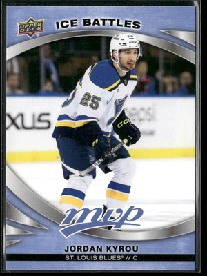 2023-24 Upper Deck MVP #193 Jordan Kyrou St. Louis Blues Ice Battles Hockey Card - Image 1 of 2