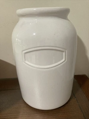 Porta utensilios o vajilla blanca grande POTTERY BARN 10" Foto 1 de 4