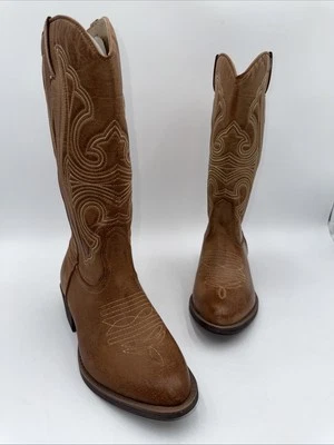 Coconuts by Matisse LEGEND Tan Faux Leather Round Toe Western Boots Size 8.5 M - Image 1 of 4