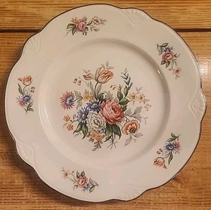 Piatto Homer Laughlin Virginia Rose Sprintime anni 40 vintage ottime condizioni - Foto 1 di 2