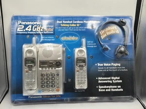 NEW PANASONIC KX-TG2357 2.4GHZ CORDLESS PHONE With Second Phone. Pkg Cosmetic - Picture 1 of 13