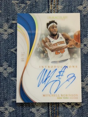 18-19 Panini Immaculate Introductions Mitchell Robinson On Card Auto 76/99  - Image 1 of 4