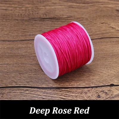 0.45/0.5/0.6mm Round Waxed Thread Polyester Cord Leather Craft Sewing Bracelets - Image 1 of 4