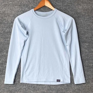 Top Patagonia Niños Capilene Capa Base Manga Larga Azul Hielo Talla M 10 Gorpcore - Imagen 1 de 6