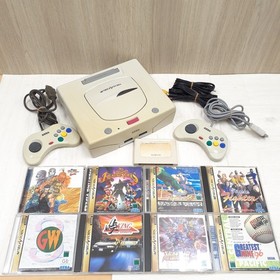 Japanese Sega Saturn Console Bundle with 8 Games 2 Controllers & Memory HST-3220