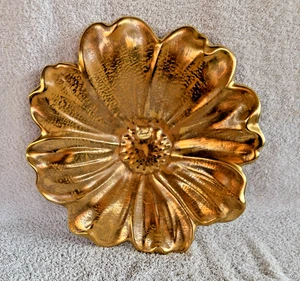 Stangl 22kt GOLD Blumenschale groß Granada handbemalt 11 1/2" Durchmesser Vintage - Bild 1 von 18