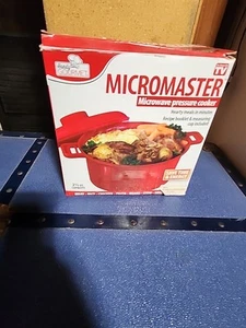 Olla a presión para microondas Micromaster como se ve en la televisión práctica folleto de recetas gourmet - Imagen 1 de 6