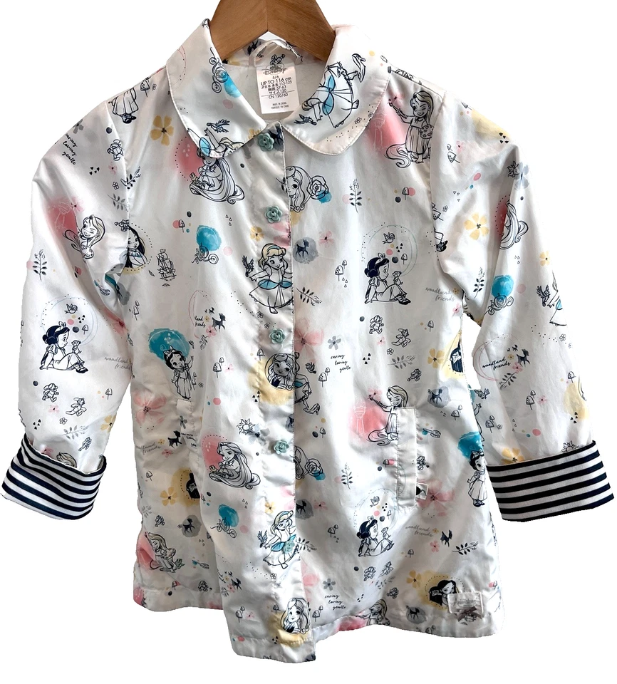 Куртка для девочек Disney Animators коллекция White Princess ветровка дождевик 5-6 - Изображение 1 из 4