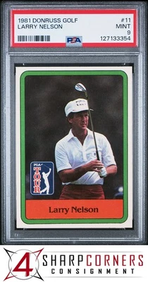 1981 DONRUSS GOLF #11 LARRY NELSON RC HOF PSA 9 - image 1 of 3