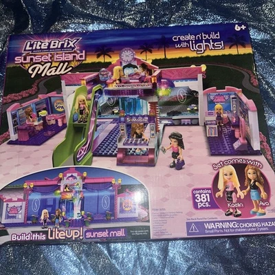 LiteBrix Liteup Sunset Island Mall Open Box. With Instructions - Image 1 of 4