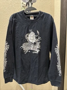 Vintage Fruit Of The Loom Herren Langarm Shirt Flogging Molly schwarz Gr. L - Bild 1 von 11