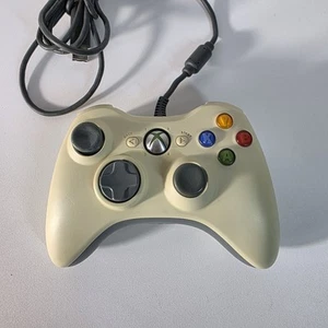 Original Microsoft XBox 360 Wired Controller Weiß mit Breakaway USB Kabel - Bild 1 von 7