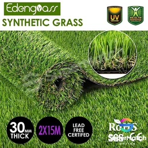 Artificial Grass Synthetic Turf Fake Imitation False Faux Green Lawn Roll 32mm - Picture 1 of 10