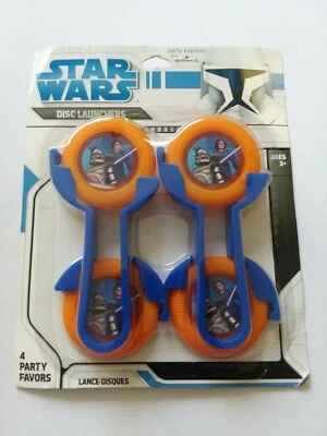 Lanzador de discos Star Wars Favores de fiesta de cumpleaños 4 en un paquete *Nuevo* ~ Envío gratuito Foto 1 de 3