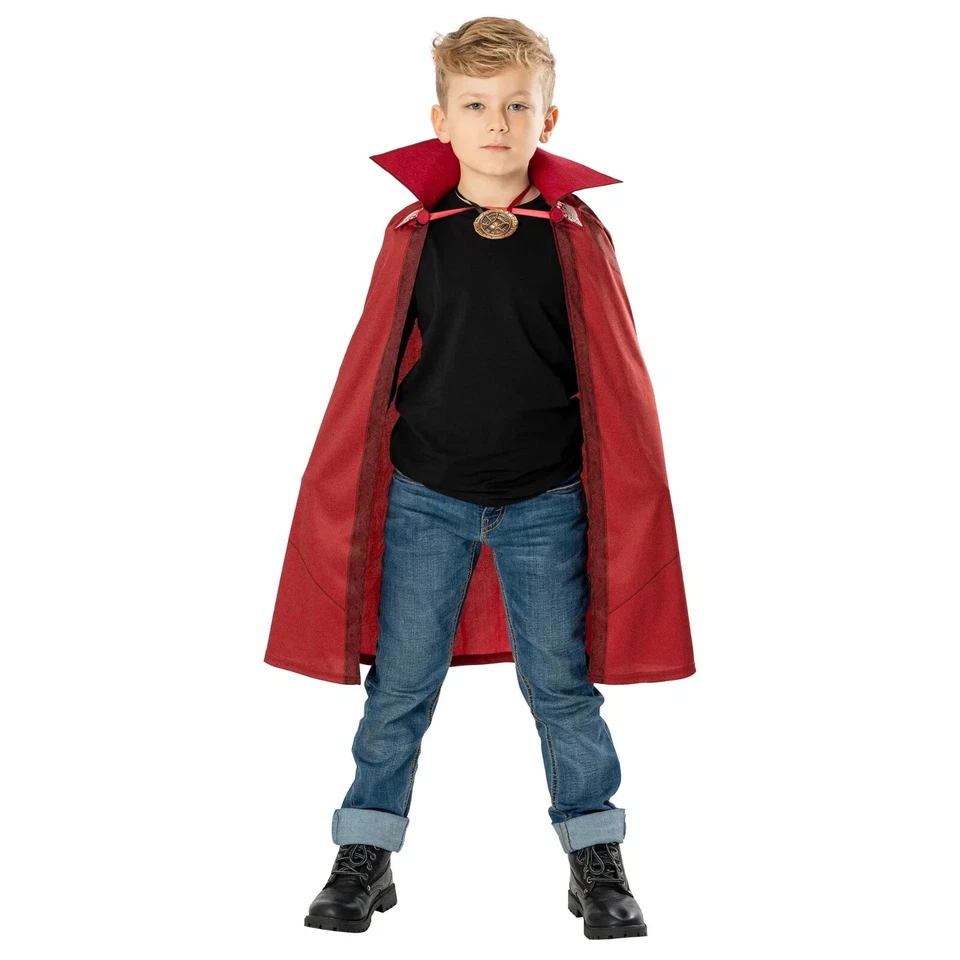 Dr. Strange Child Costume Superhero Cosplay Cape and Medallion - Rubie's 301331 - Image 1 of 3