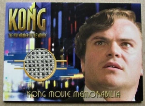 KING KONG MOVIE COSTUME Card CARL DENHAM -Jack Black - SISAL SUIT (Topps 2005) - Picture 1 of 2