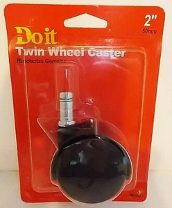 TWIN WHEEL FURNITURE CASTER 2" 75# Load Capacity 1 pack - Picture 1 of 3