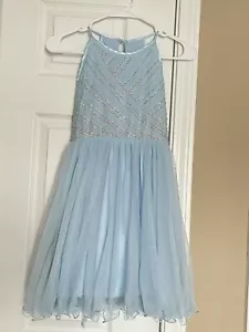 Girls Dress Size 8 Blue Sparkly - Picture 1 of 2