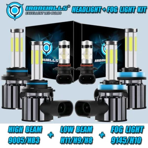 9005 H11 9145 Combo LED Headlights Fog for Ford F-150 2015-2022 Car Truck Bulbs - Picture 1 of 12