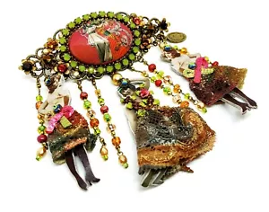 Lovey Jewelry By Michal Negrin Crystals HAIR CLIP VTG Unique. - Picture 1 of 8